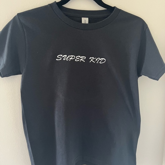 Super Kid embroidered Black T shirt - Picture 4 of 4